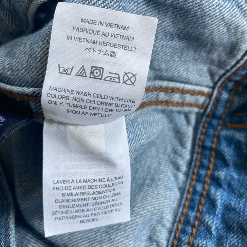 J. Crew 100% Cotton Jean Jacket Small Light Wash Blue - Picture 10 of 12